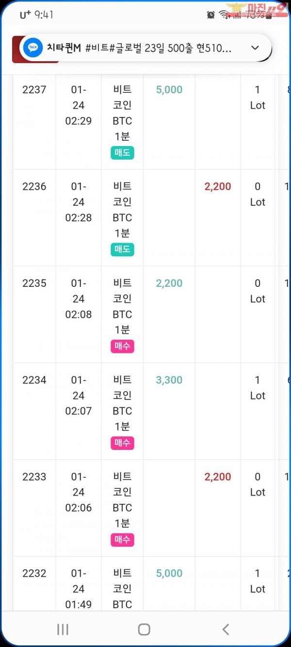 국대점 수익인증
