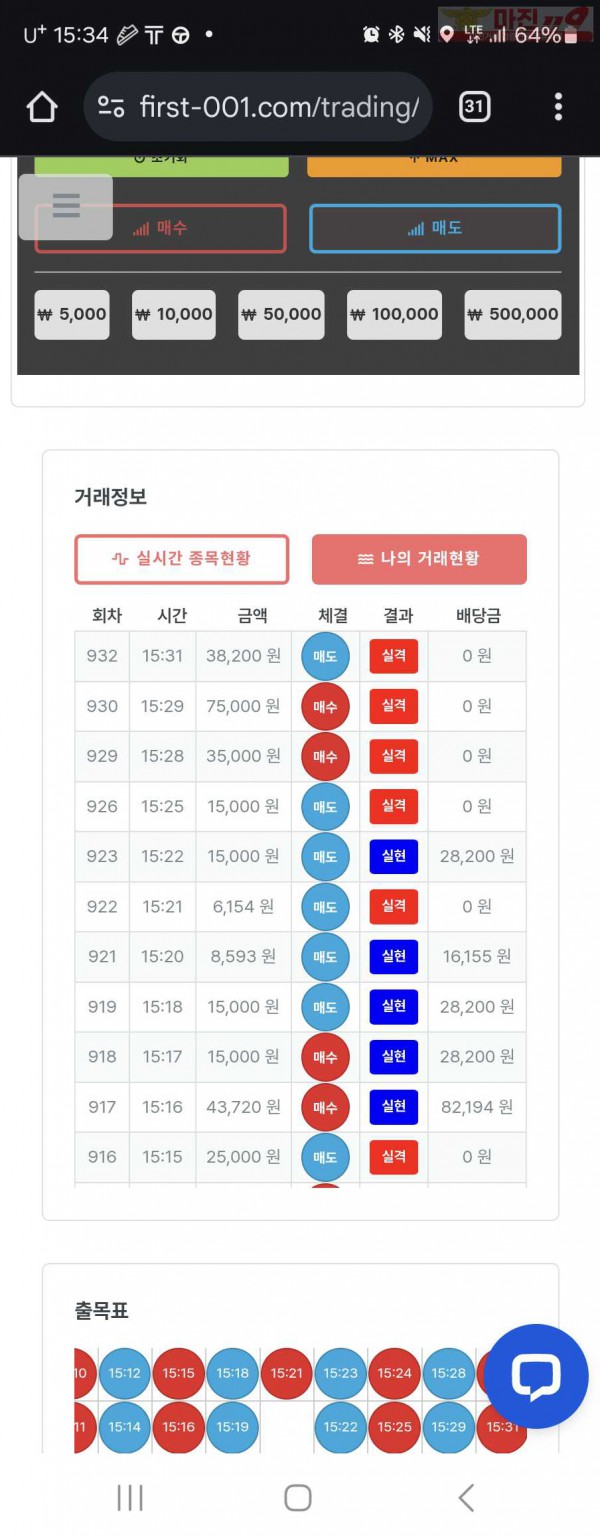 퍼스트 한국점 수익인증