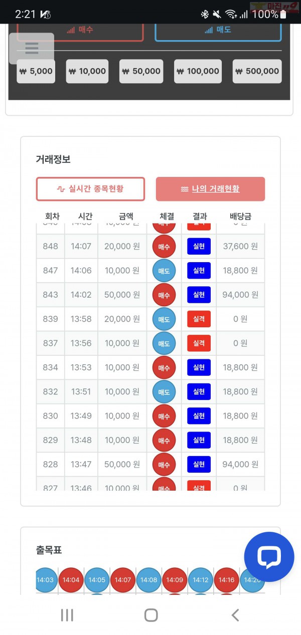 퍼스트 한국점 수익인증