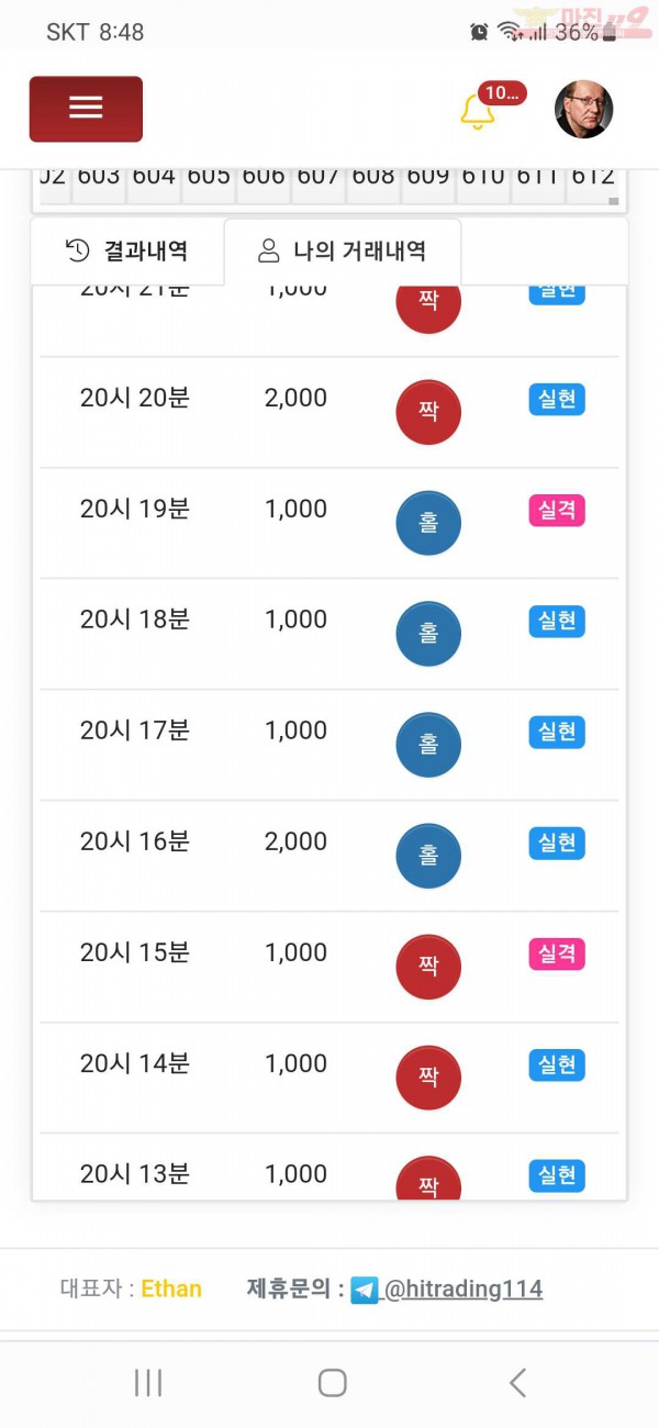 하이트레이딩 국대점 수익인증