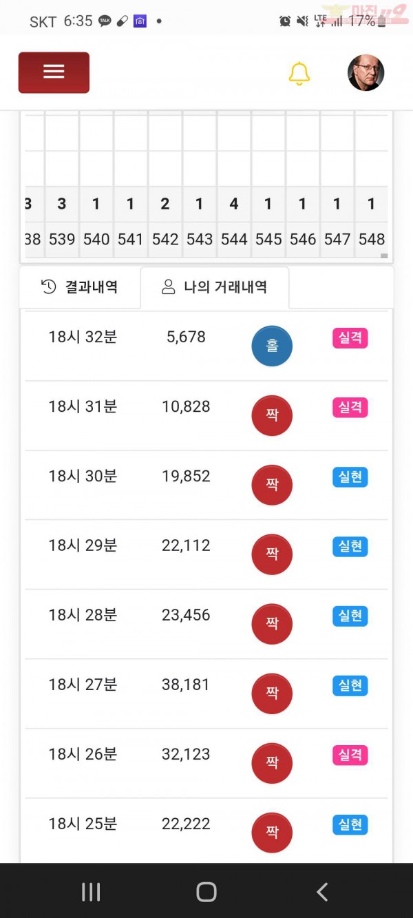 하이 국대점 샷