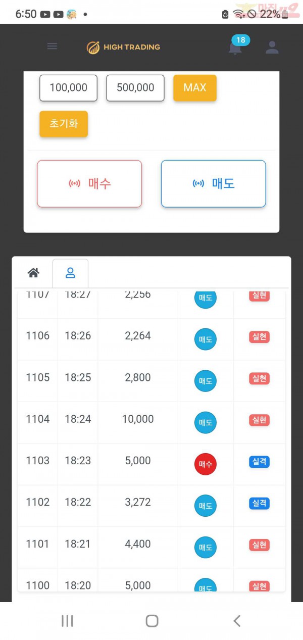 하이 777점 수익인증