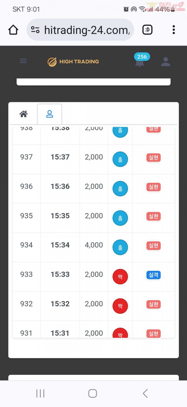 하이트레이딩 국대점 수익인증합니다