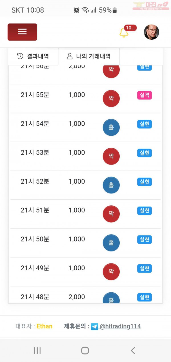 하이트레이딩 국대점 수익인증합니다