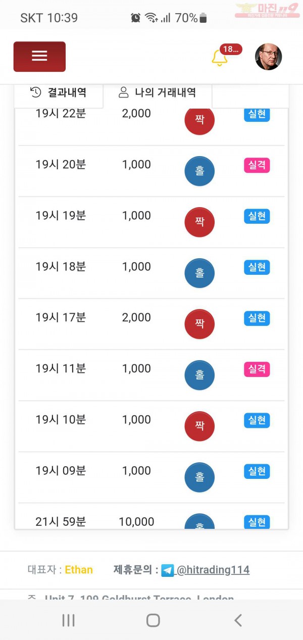 하이트레이딩 777점 수익인증합니다