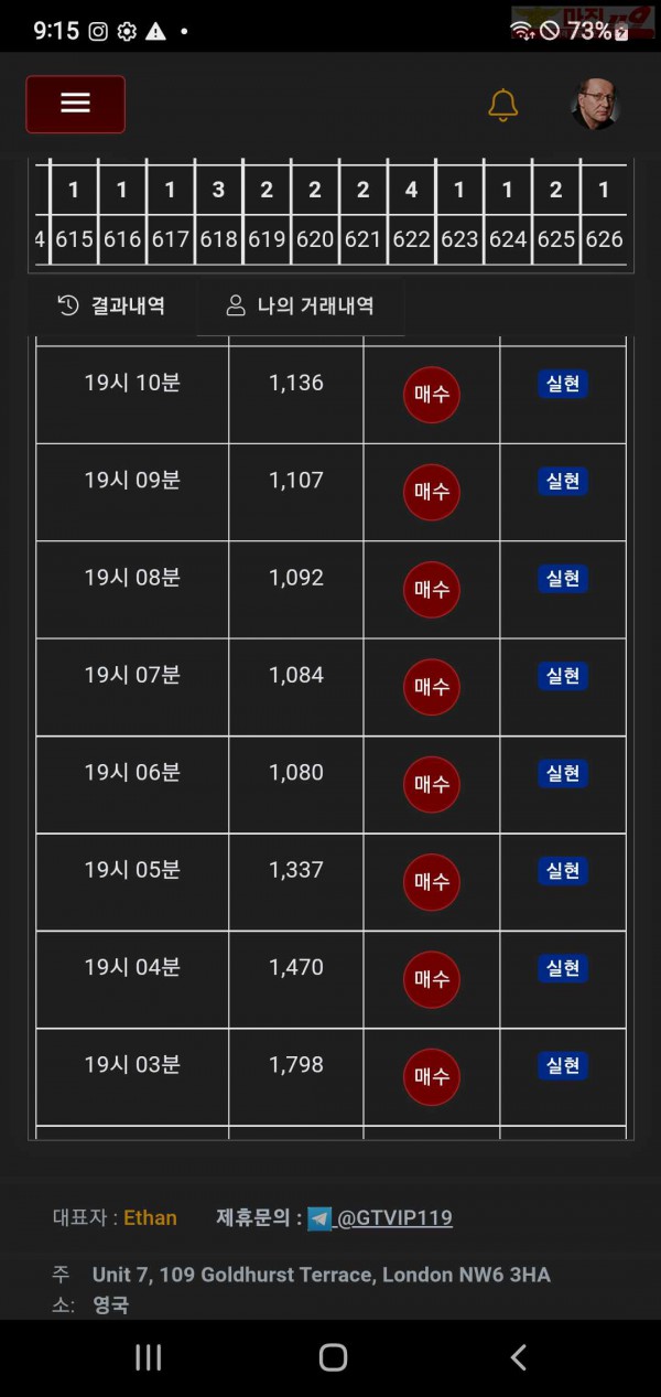 글로발 777점 수익인증