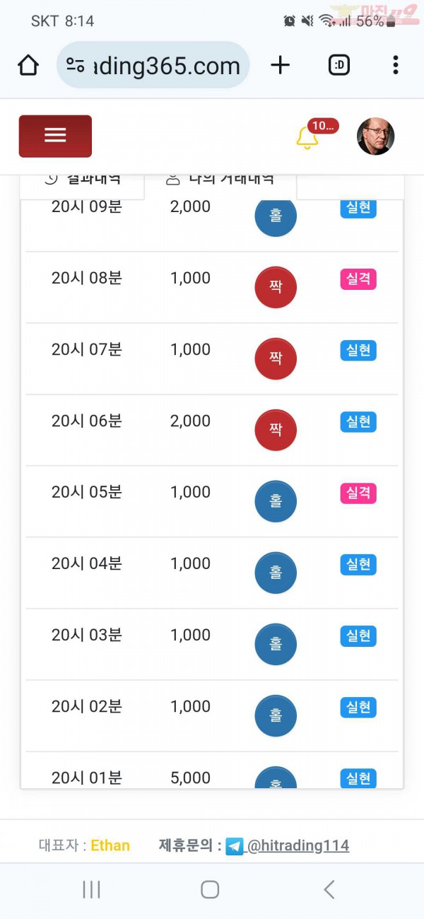 하이트레이딩 국대점 수익인증