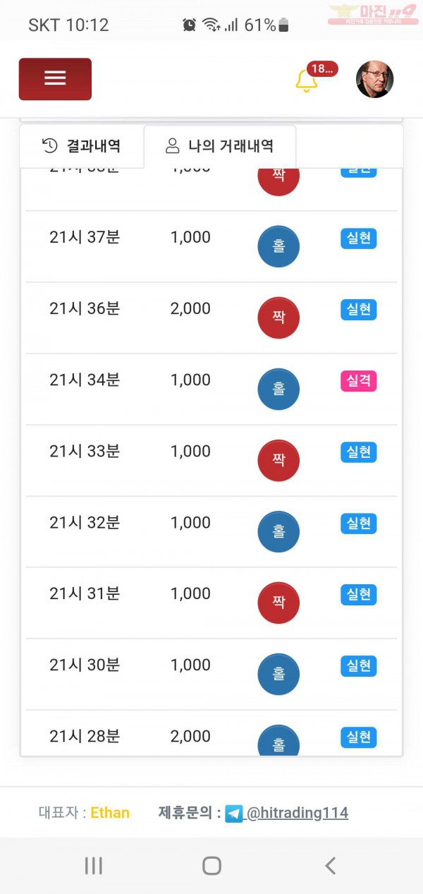 하이트레이딩 비너스점 수익인증합니다