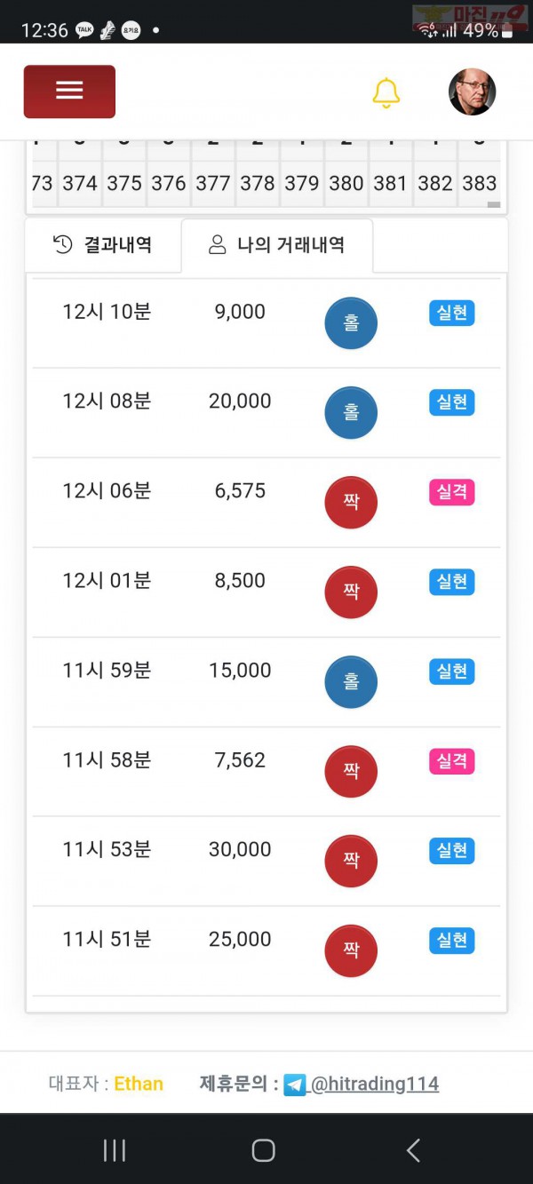 하이 국대점 수익인증