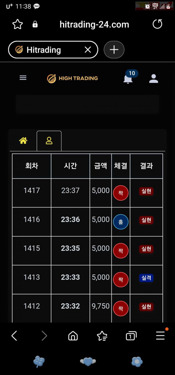 하이트레이딩 페이백점