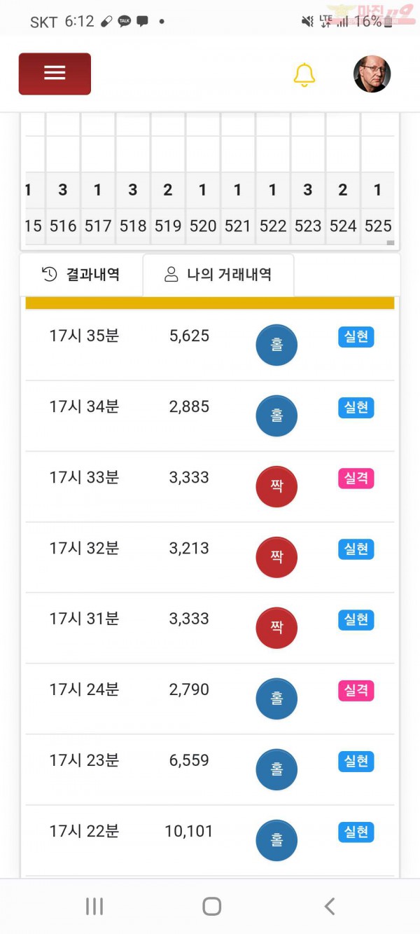 하이트레이딩 국대점샷