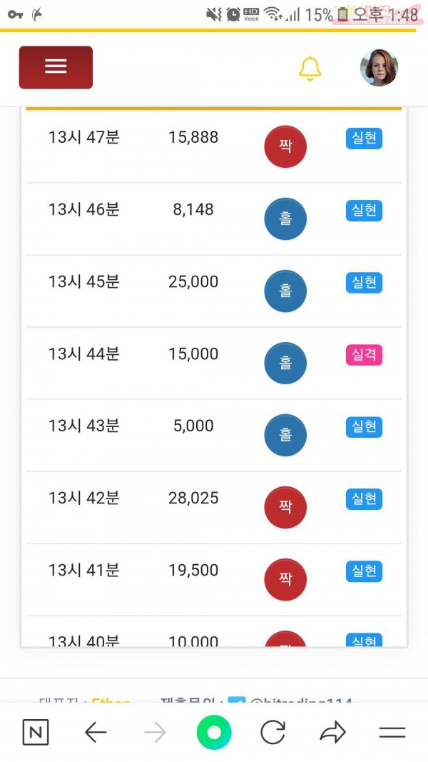 하이비너스수익인증