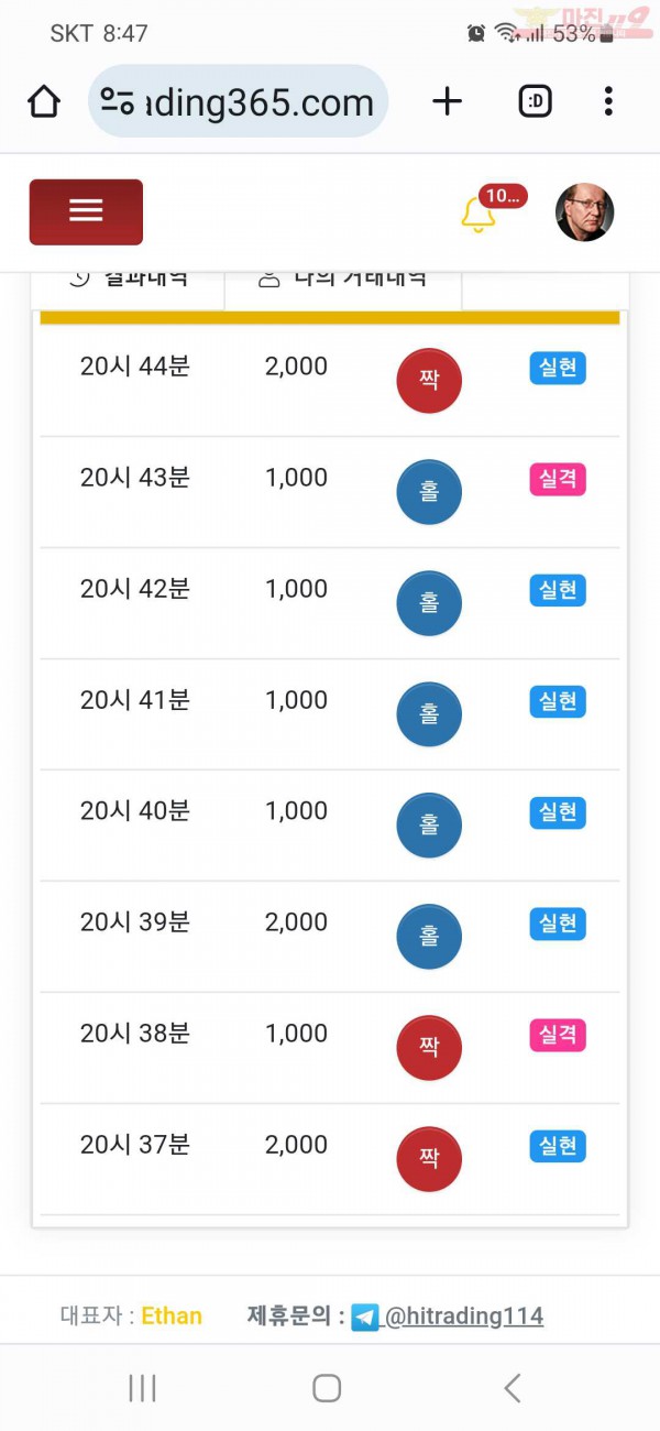 하이트레이딩 국대점 수익인증