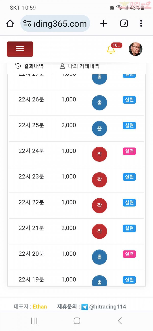 하이트레이딩 국대점 수익인증