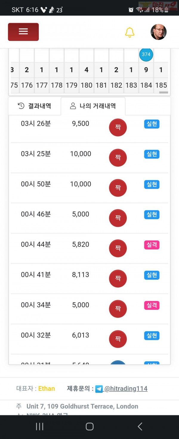 하이 국대점 수익인증