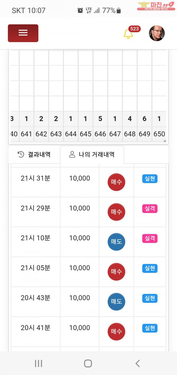 글로벌777점 수익인증합니다
