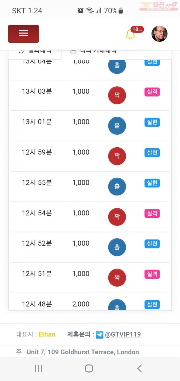 글로벌777점 수익인증합니다