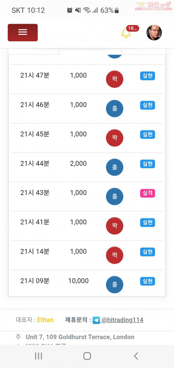 하이트레이딩 777점 수익인증합니다