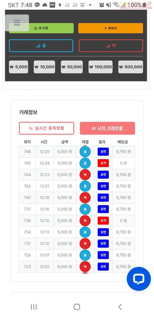 한국점 수익인증