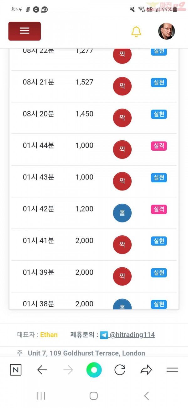 국대점 수익인증